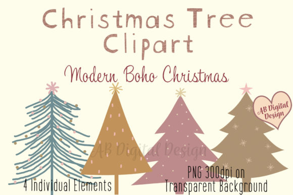 Boho Christmas Illustrations for Polished Content