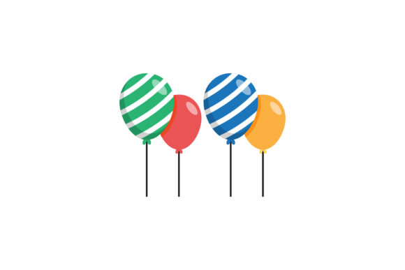 Christmas Balloon Assets Vector