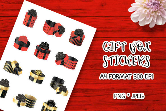 Christmas Box Stickers