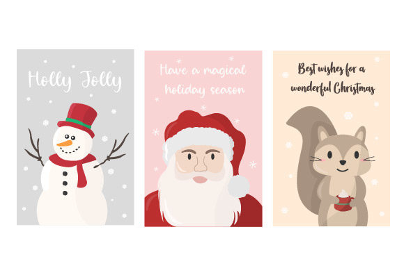 Christmas Card Design Illustrations