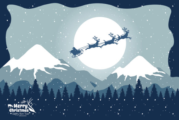 Christmas Icy Snow Illustrations