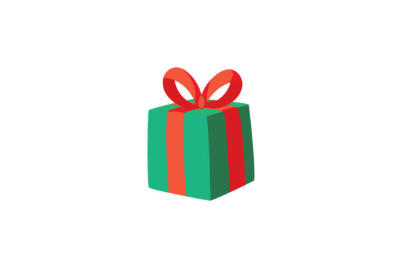 Christmas Present Gift Box Asset Vector