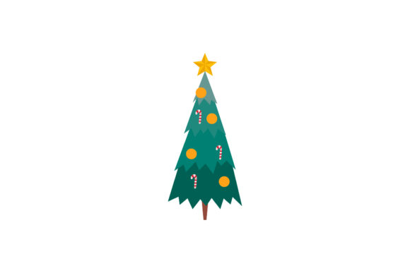 Christmas Tree Illustration for Seasonal Branding