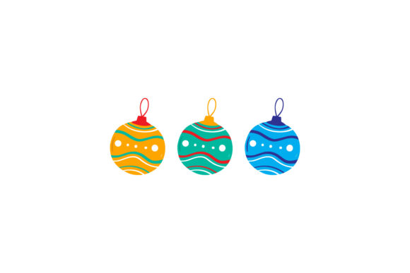 Christmas Tree Ornament Vectors for Editorial Design