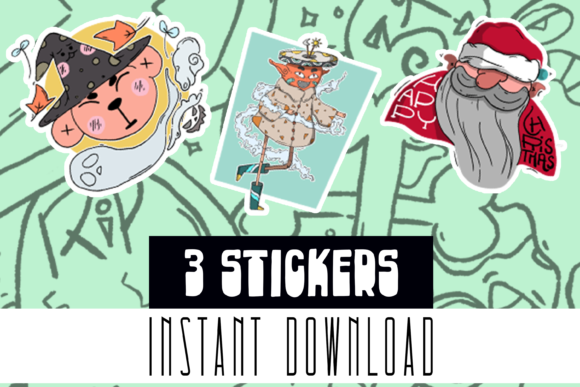 Cute Christmas Halloween Stickers