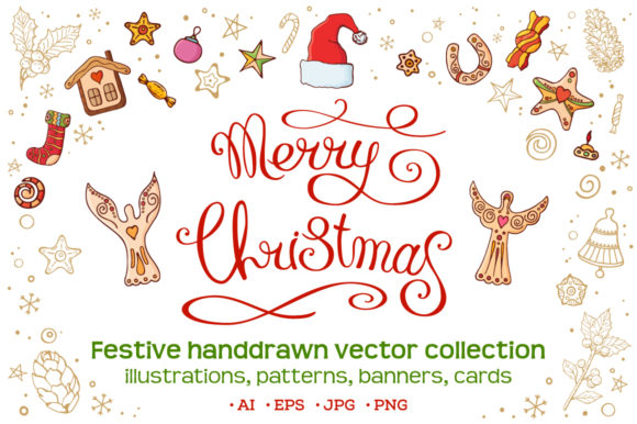 Festive Illustrations for Seasonal Design