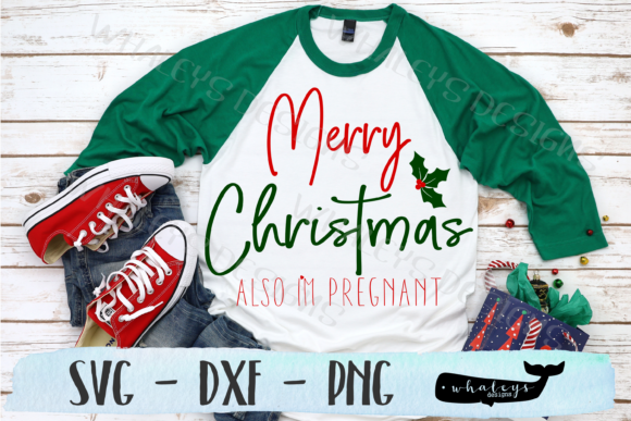 Merry Christmas - Pregnant Announcement Illustrations