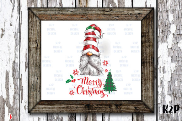 Merry Christmas Sublimation Gnome Illustrations
