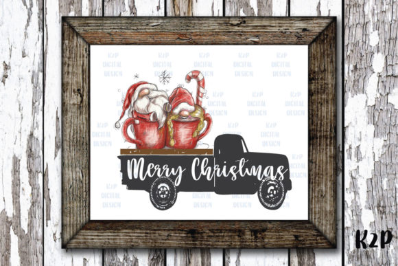 Sublimation Christmas Gnome Truck PNG: A Versatile Illustration for Seasonal Branding